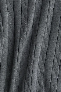 Cable-Knit Polo Shirt