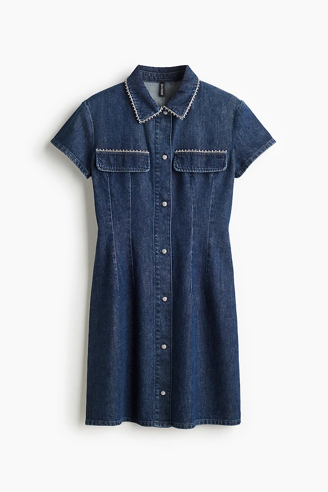 h and m denim shirt dress Denim blue Denim Shirt Dress for kids