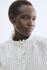 Ruffle-Trimmed Blouse