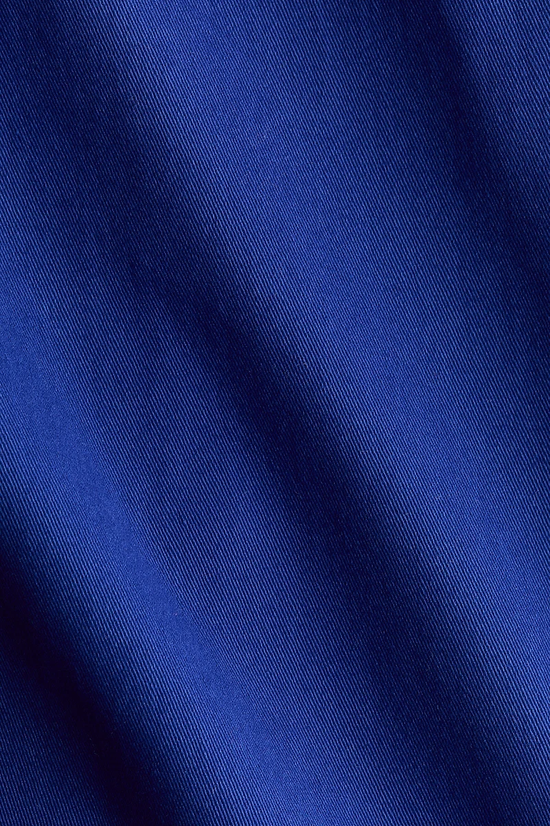 Open-Back Twill Dress