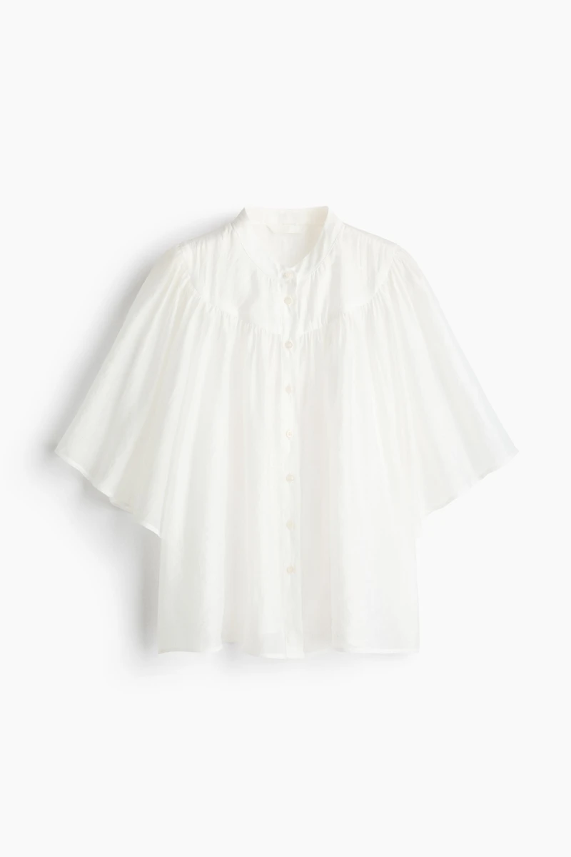 Butterfly-Sleeved Blouse