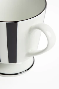 Footed Porcelain Mug