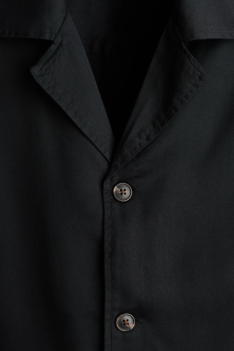 Chemise décontractée à col cubain