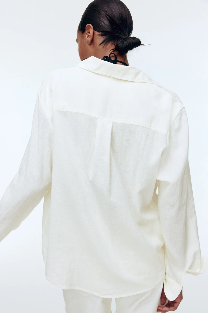 Linen-Blend Shirt