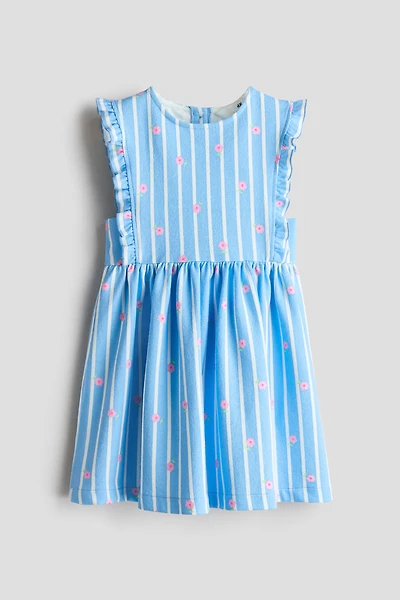 Robe volantée en coton