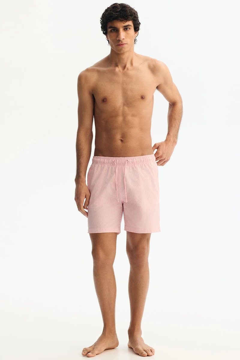 Seersucker Swim Shorts