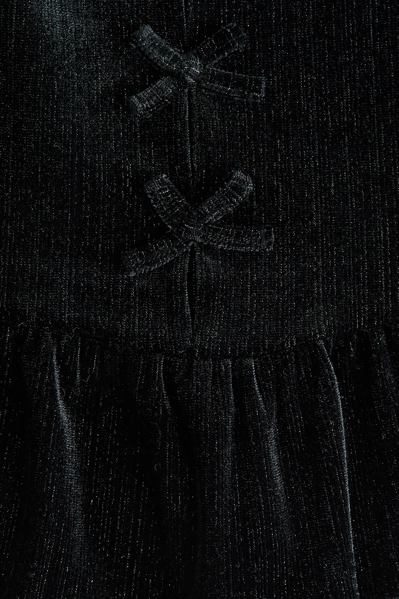 Haut péplum en velours