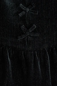 Haut péplum en velours