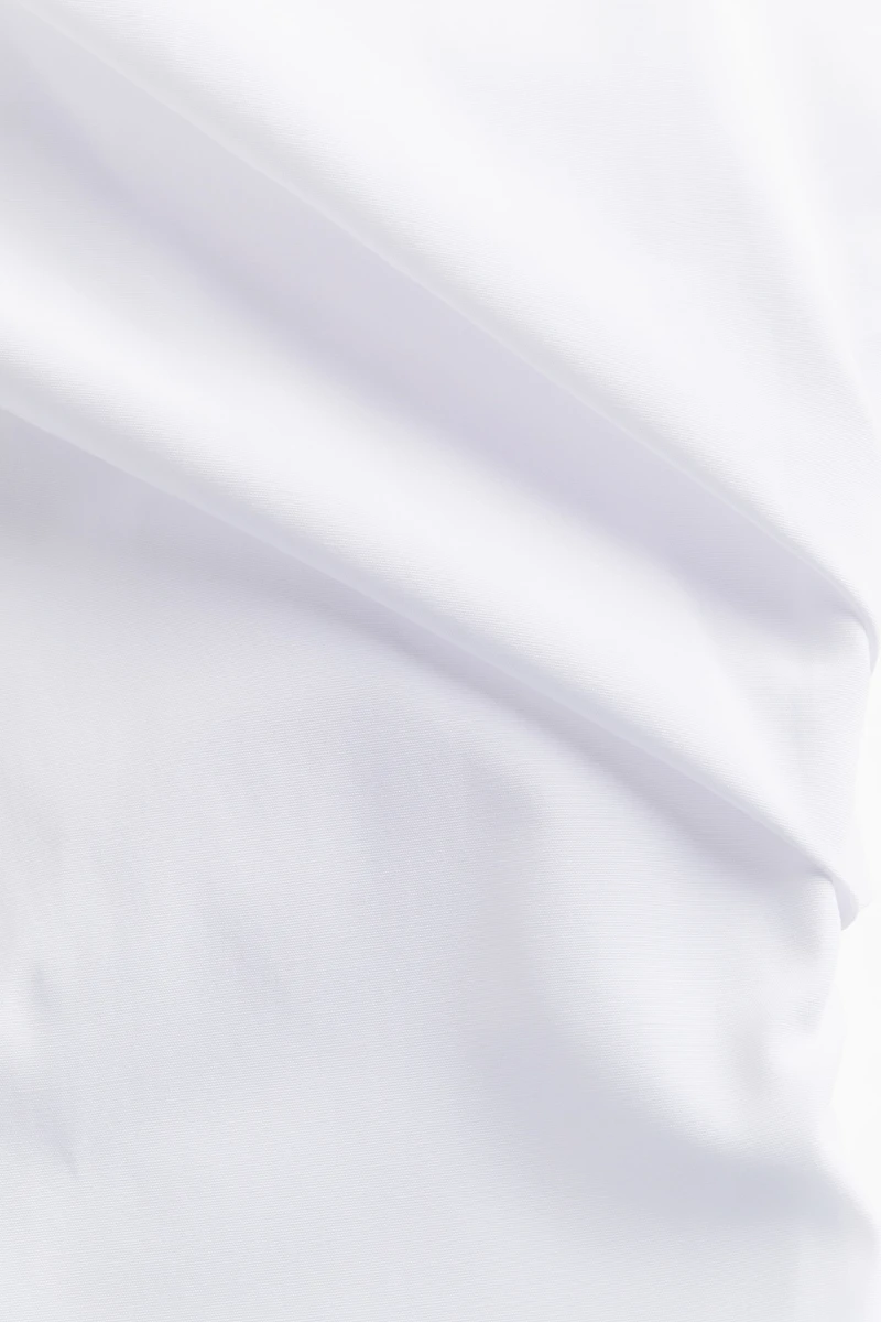 Draped One-shoulder Top