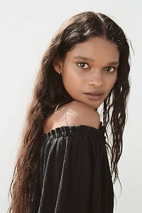 Crinkled Off-the-Shoulder Top