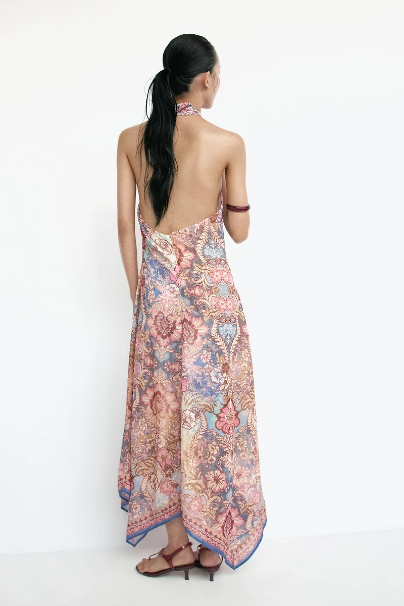 Chiffon Halterneck Dress