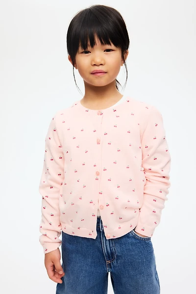 Chandail imprimé en tricot fin