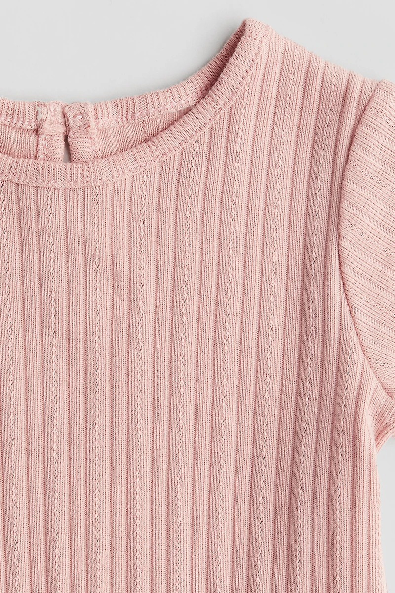 Ribbed Jersey Top