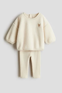 Ensemble 2 pièces en polar et jersey