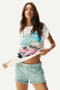 Frayed Denim Shorts