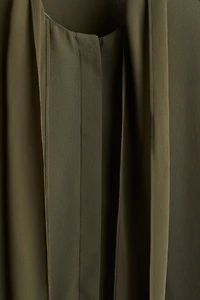 Blouse lavallière en mousseline