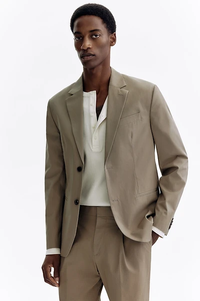 Regular-Fit Single-Breasted Jacket