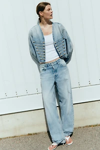 Veste courte en denim