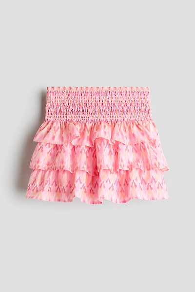 Tiered Cotton Skirt