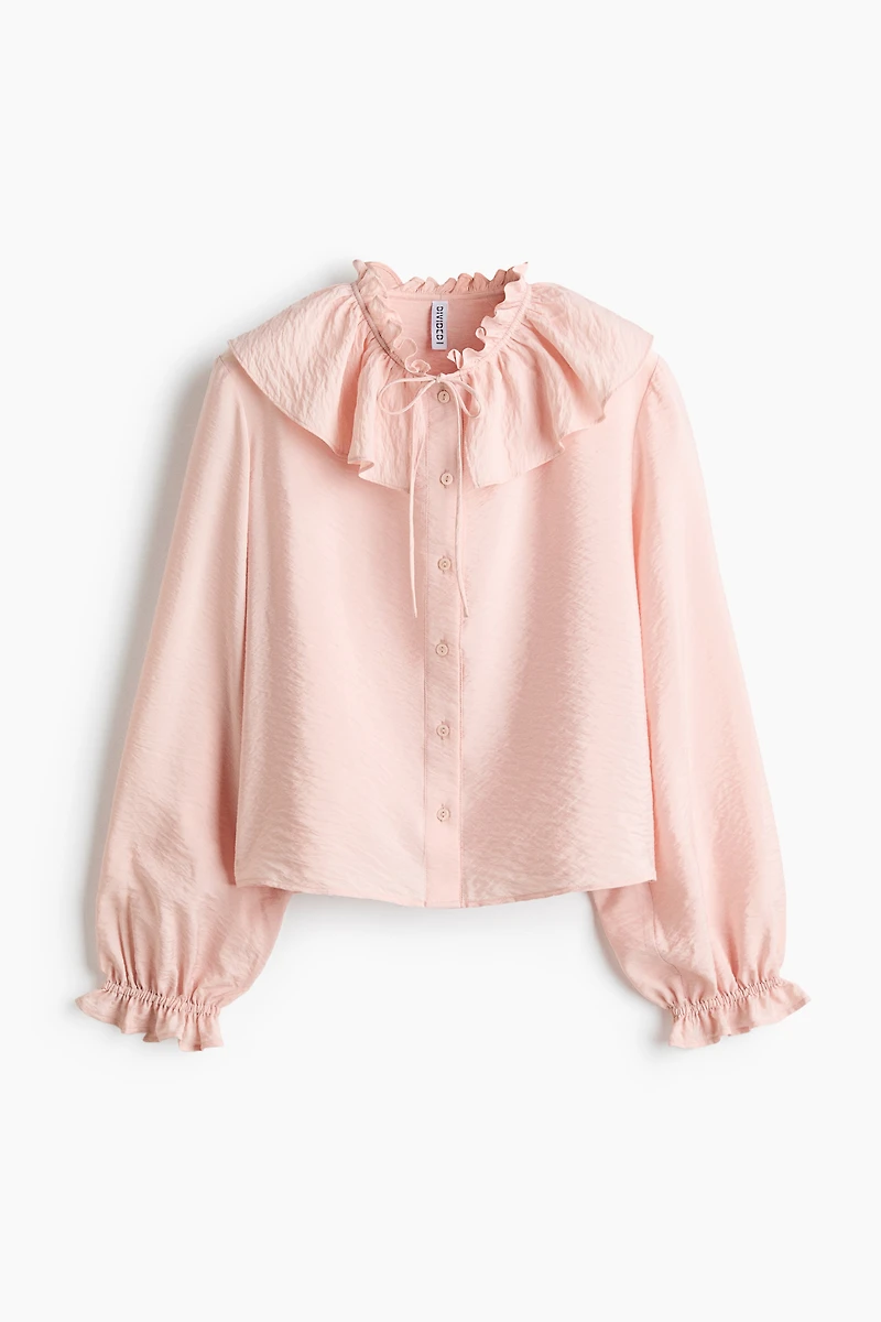 Ruffle-Trimmed Blouse