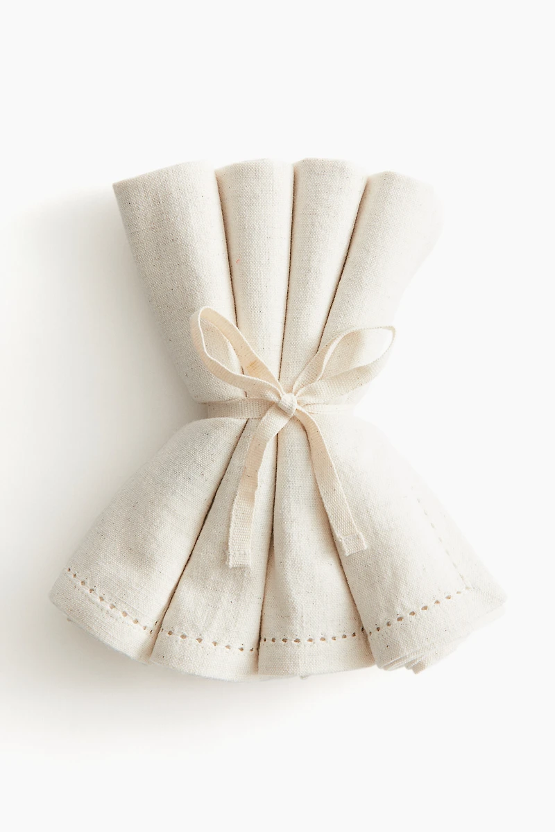 4-Pack Linen-Blend Napkins