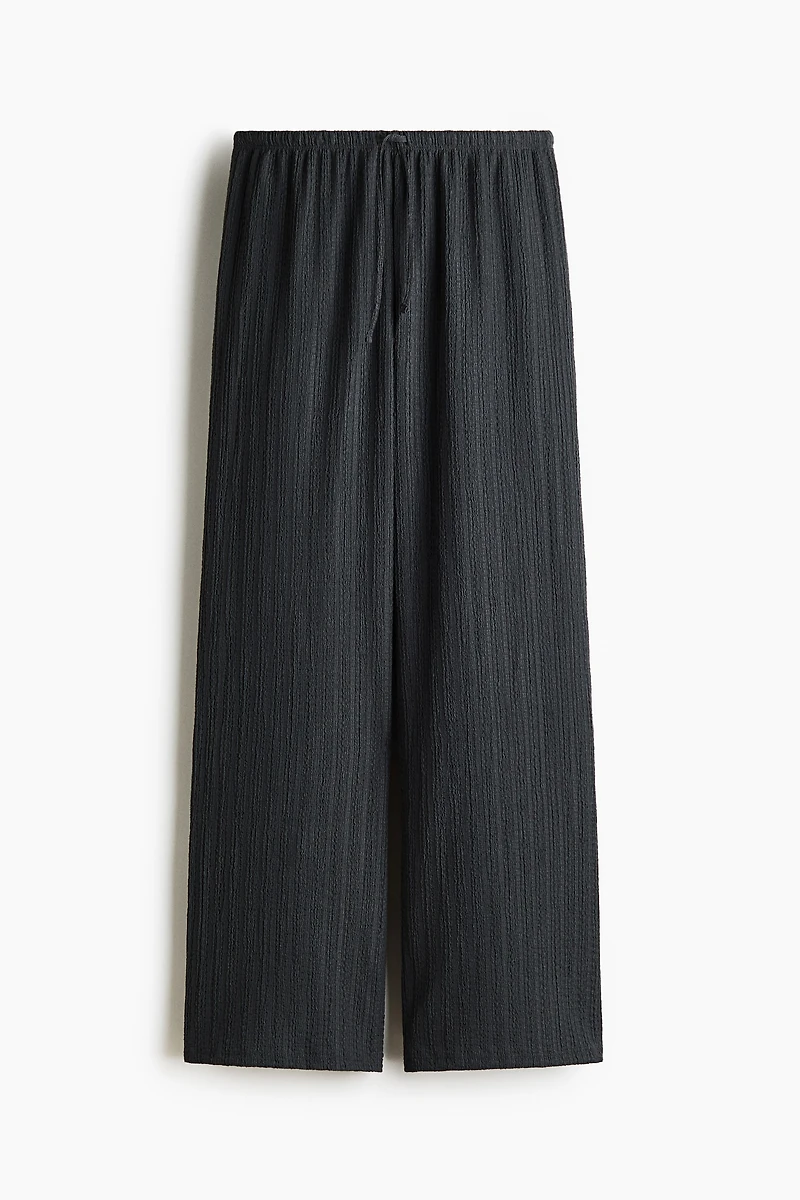 Textured Jersey Drawstring Pants