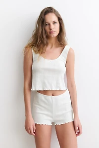 Pyjama en pointelle de coton