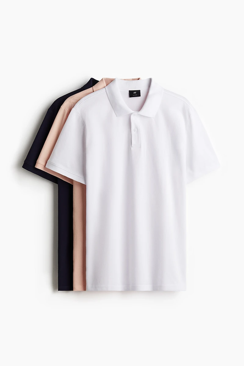 3-Pack Regular-Fit Polo Shirts
