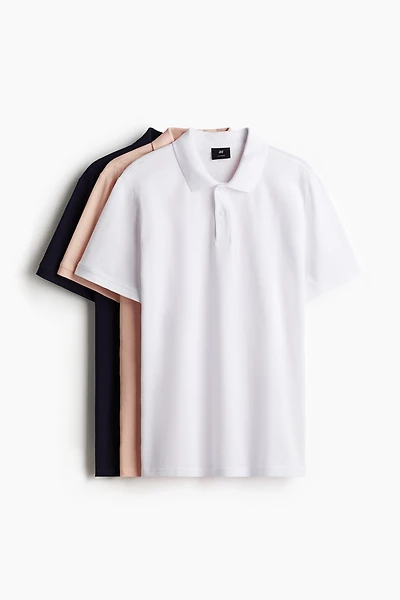 3-Pack Regular-Fit Polo Shirts
