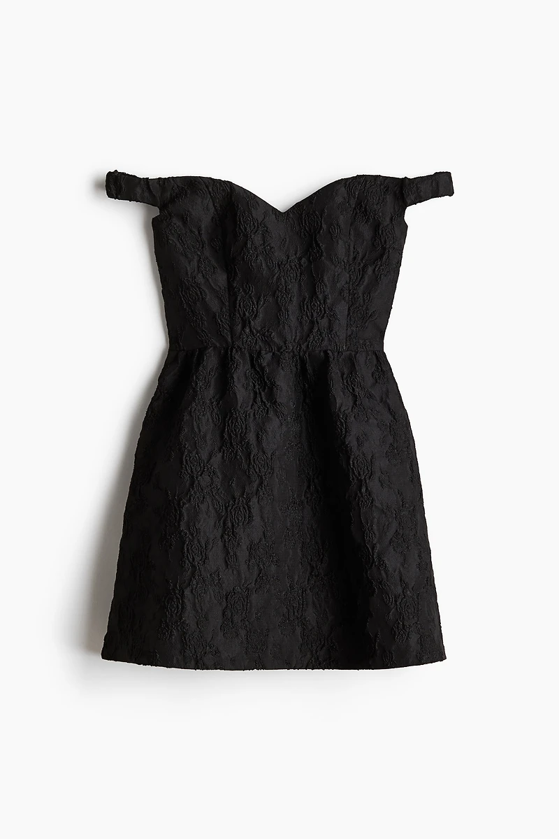 Robe en tissu jacquard