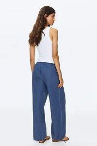 MAMA Pantalon en denim avec jambes ballon