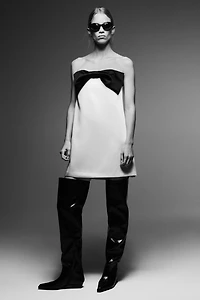 Bow-Front Bandeau Dress