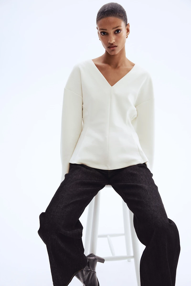 Defined-Waist Scuba Top