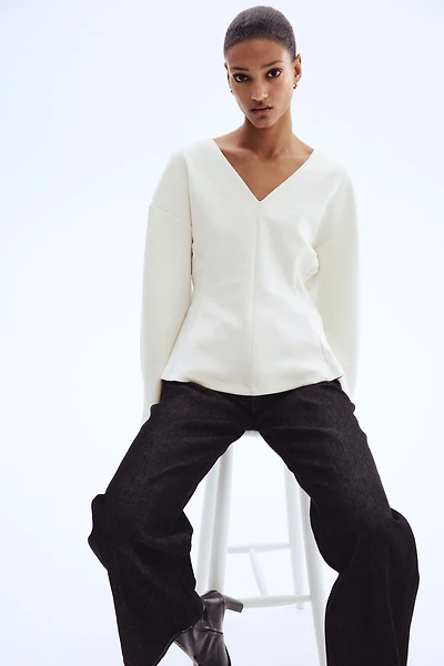 Defined-Waist Scuba Top