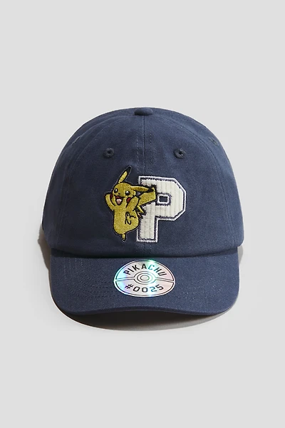 Motif-Detail Cotton Cap