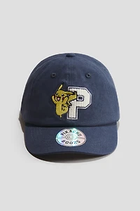 Motif-Detail Cotton Cap