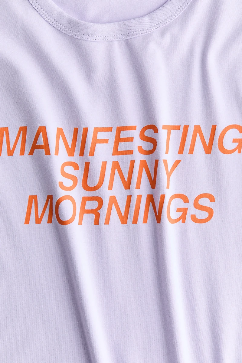 Printed Viscose-Blend T-Shirt