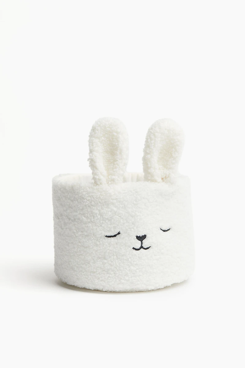 Teddy Fleece Storage Basket