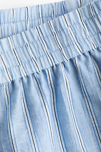 Linen-Blend Pull-On Shorts