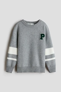 Motif-Detail Sweater