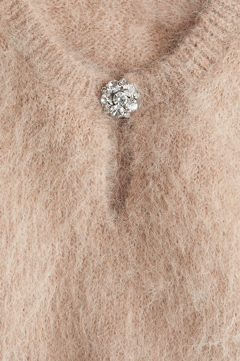 Cropped Alpaca-Blend Tank Top