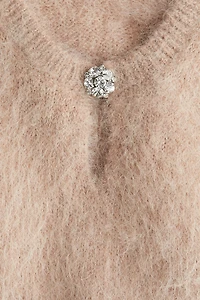 Cropped Alpaca-Blend Tank Top