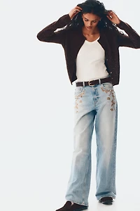 Wide-Leg Ultra High Jeans