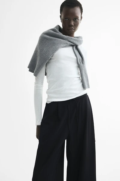 Pleated Drawstring Pants