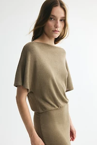 Boat-Neck Knit Dress