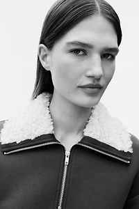 Half-Zip Scuba Sweatshirt