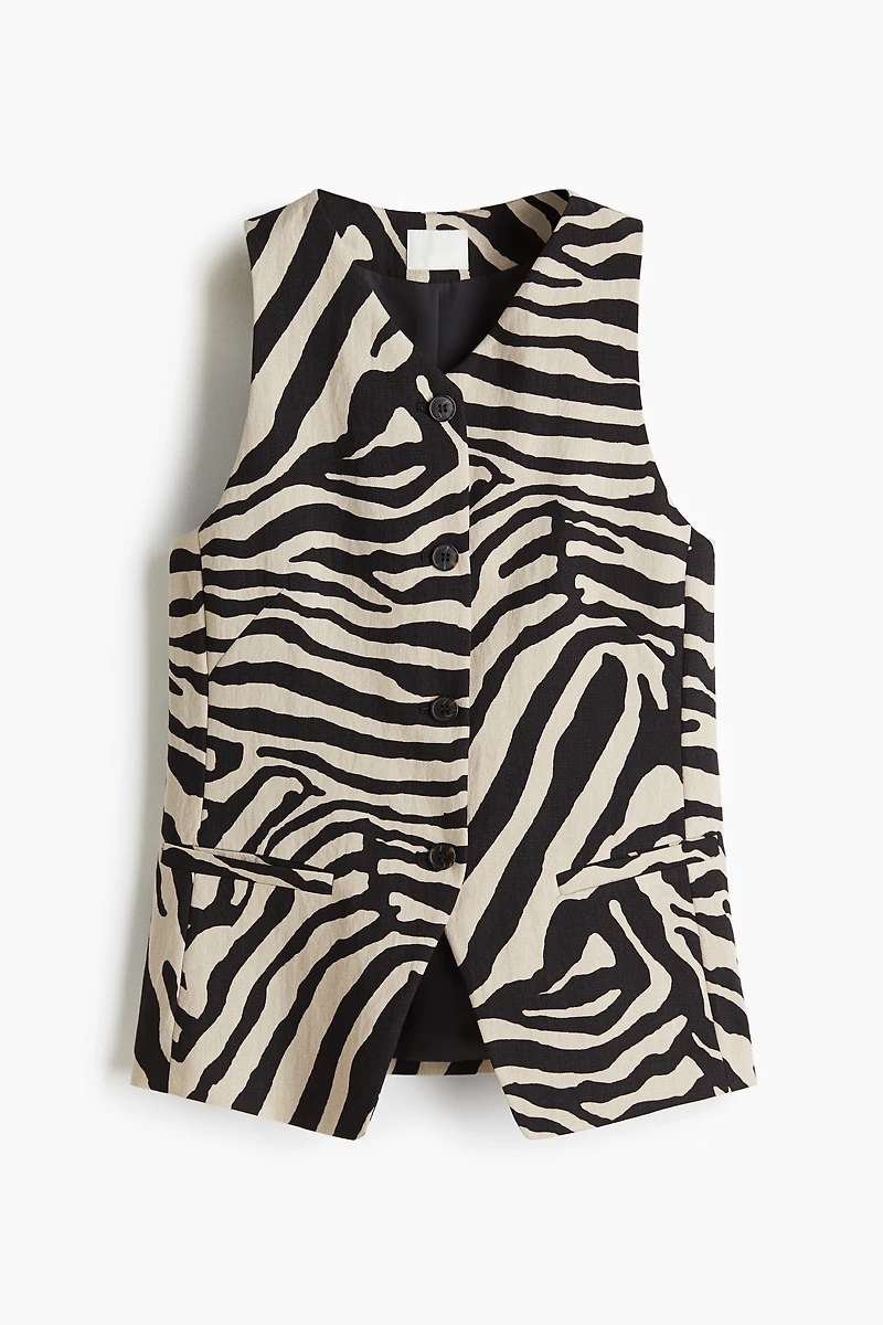 Long gilet sans manches