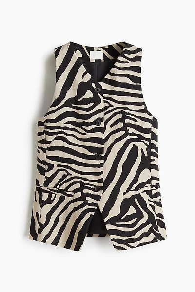 Long gilet sans manches