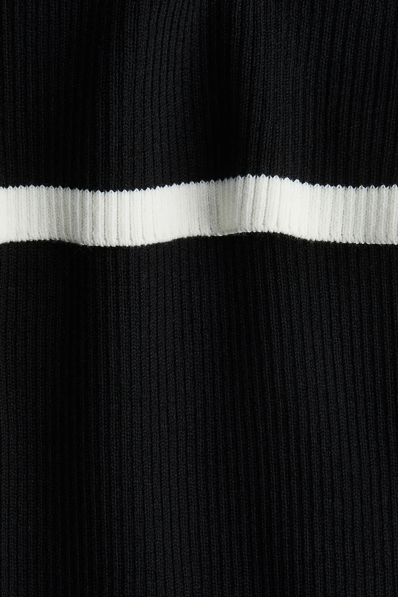 Ribbed Off-the-Shoulder Dress
