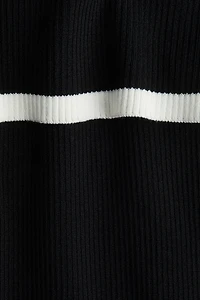 Ribbed Off-the-Shoulder Dress